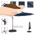 Sundale Outdoor 10 Feet Aluminum Offset Patio Umbrella with Crank, 8 Steel Ribs   